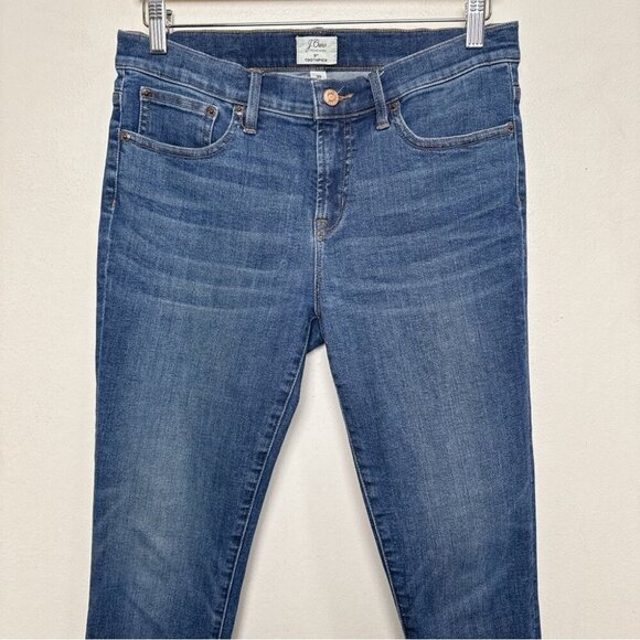 J.Crew Womens 30 8" Toothpick Medium Wash Skinny Jeans - Picture 3 of 14
